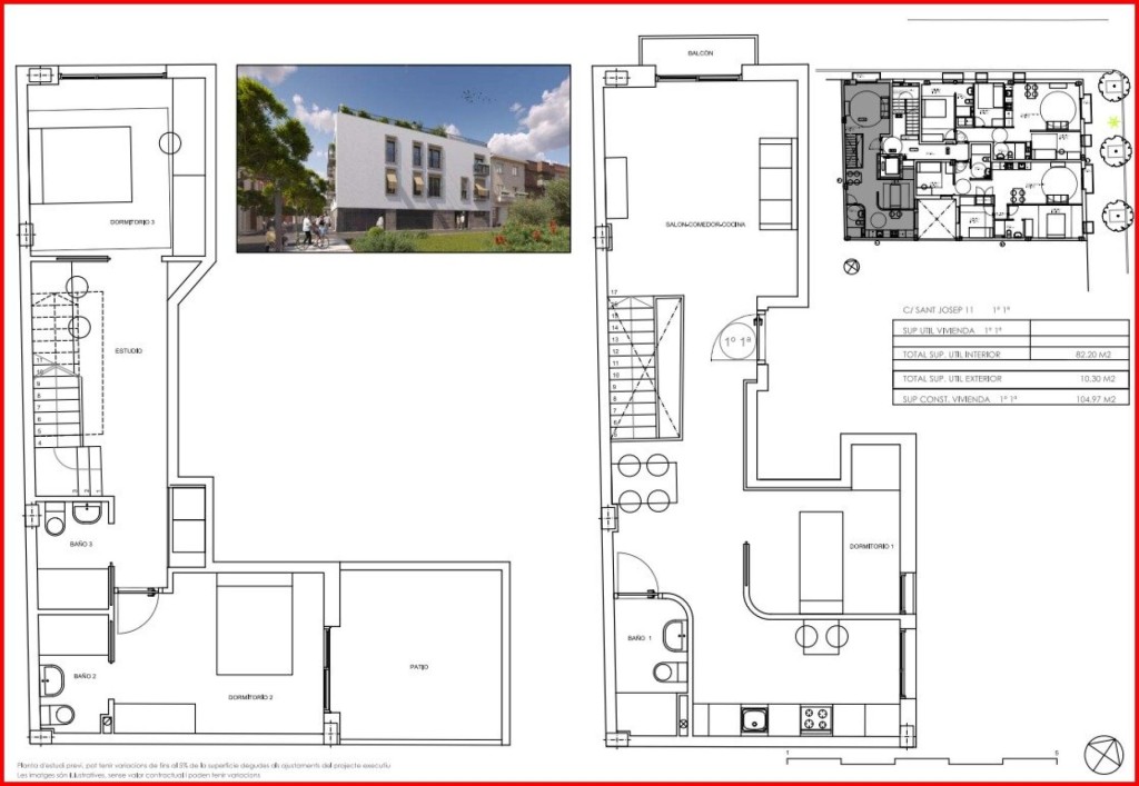 Imagen 4 de Dúplex · Piscina · Obra nueva · Centro Vilanova